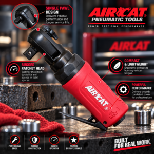 AIRCAT 807 -  3/8″ composite mini ratchet